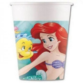 8 Copos Papel Ariel A Pequena Sereia Curious Disney