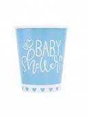 8 Copos Papel Baby Shower Azul