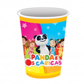 8 Copos Papel Festa Panda e os Caricas