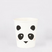 8 Copos Papel Mini Panda