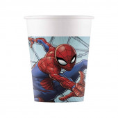 8 Copos Papel Spiderman Team Up