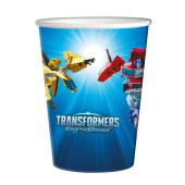 8 Copos Papel Transformers