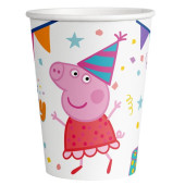 8 Copos Peppa Pig 250ml