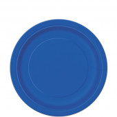 8 Pratos Azul Royal 18 cm