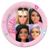 8 Pratos Barbie Sweet Life 23cm