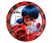 8 Pratos Festa Ladybug 23cm