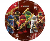 8 Pratos Festa Lego Ninjago 23cm