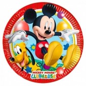 8 Pratos festa Mickey 23 cm