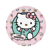 8 Pratos Hello Kitty Candy 23cm