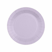 8 Pratos Lilás Pastel 18cm