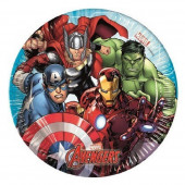 8 Pratos Mighty Avengers 20cm