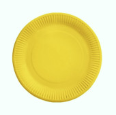 8 Pratos Papel Amarelo (Sunshine Yellow) 23cm 8 Pratos Papel Amarelo (Sunshine Yellow) 23cm