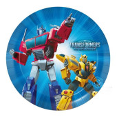 8 Pratos Transformers 18cm