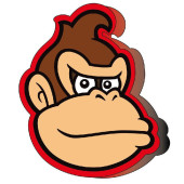 Almofada 3D Donkey Kong Super Mario Bros 40cm