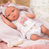 Arias Reborn 38cm Inna Rosa com Manta