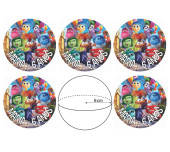 Autocolantes Personalizados Divertidamente Ø6cm - 6 und