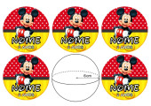 Autocolantes Personalizados Mickey Ø6cm - 6 und