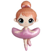 Balão Bailarina Grande Foil 117x60cm