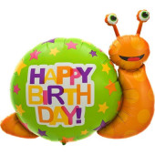 Balão Caracol Happy Birthday 104cm