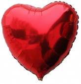 Balão Coração Foil Vermelho 46cm
