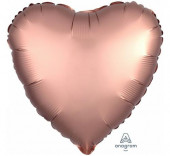 Balão Coração Rose Gold Acetinado