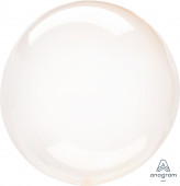 Balão Decorativo Crystal Clearz Laranja 45cm