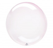 Balão Decorativo Crystal Clearz Rosa Claro 45cm