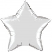 Balão Estrela Metalizado Prateado