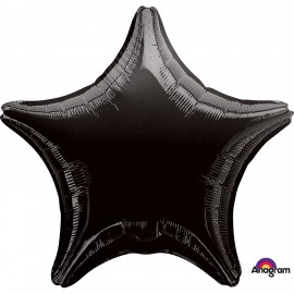 Balão Estrela Metalizado Preto S15