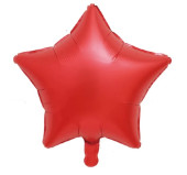 Balão Estrela Vermelho Foil 45cm