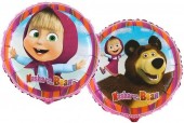 Balão Foil 2 faces de Masha e o Urso