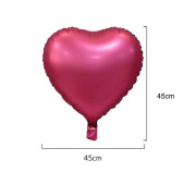 Balão Foil 45cm Coração Rosa