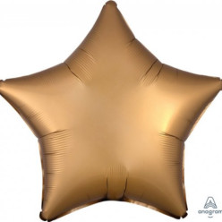 Balão Foil 48cm Estrela Satin Luxe™ Dourado