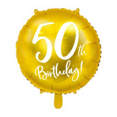 Balão Foil 50th Birthday 45cm