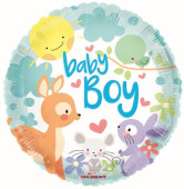 Balão Foil Baby Boy Animais 46cm