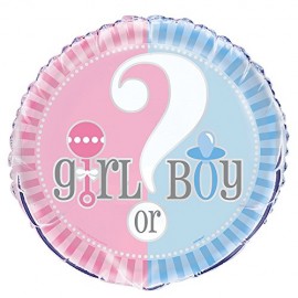 Balão Foil Baby Shower Boy or Girl?