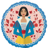 Balão Foil Branca de Neve 43cm