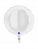 Balão Foil Branco Redondo 46cm