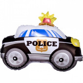 Balão Foil Carro Polícia On The Road Junior Shape 60cm