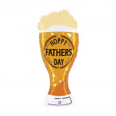 Balão Foil Copo Cerveja Hoppy Father´s Day - Dia do Pai 99cm