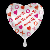 Balão Foil Coração Amo-te Amo te amo te