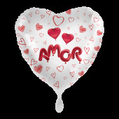 Balão Foil Coração Amor 43 cm