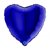 Balão Foil Coração Azul Capri 46cm