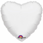 Balão Foil Coração Branco 18