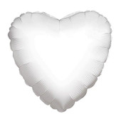 Balão Foil Coração Branco 45cm