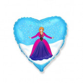 Balão Foil Coração Frozen Anna
