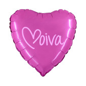 Balão Foil Coração Noiva Rosa 45cm