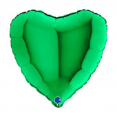 Balão Foil Coração Verde 46cm