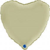 Balão Foil Coração Verde Azeitona 46cm