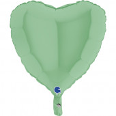 Balão Foil Coração Verde Pastel